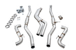 All pieces in the AWE GR Supra Track Edition box laid out on white with clamps and tips