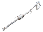 Full-length side view of the AWE Regular Cab 0FG from the mid-pipe flange to the tips