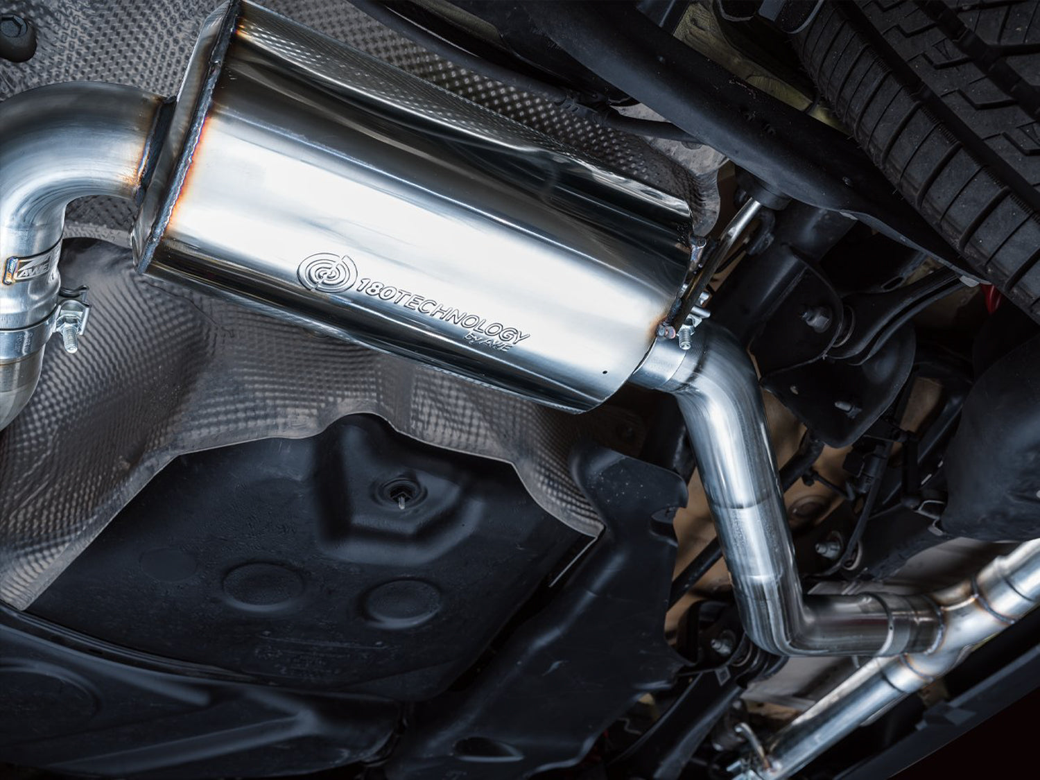 Close-up of the Touring Edition 180 Technology resonator installed under the GTI
