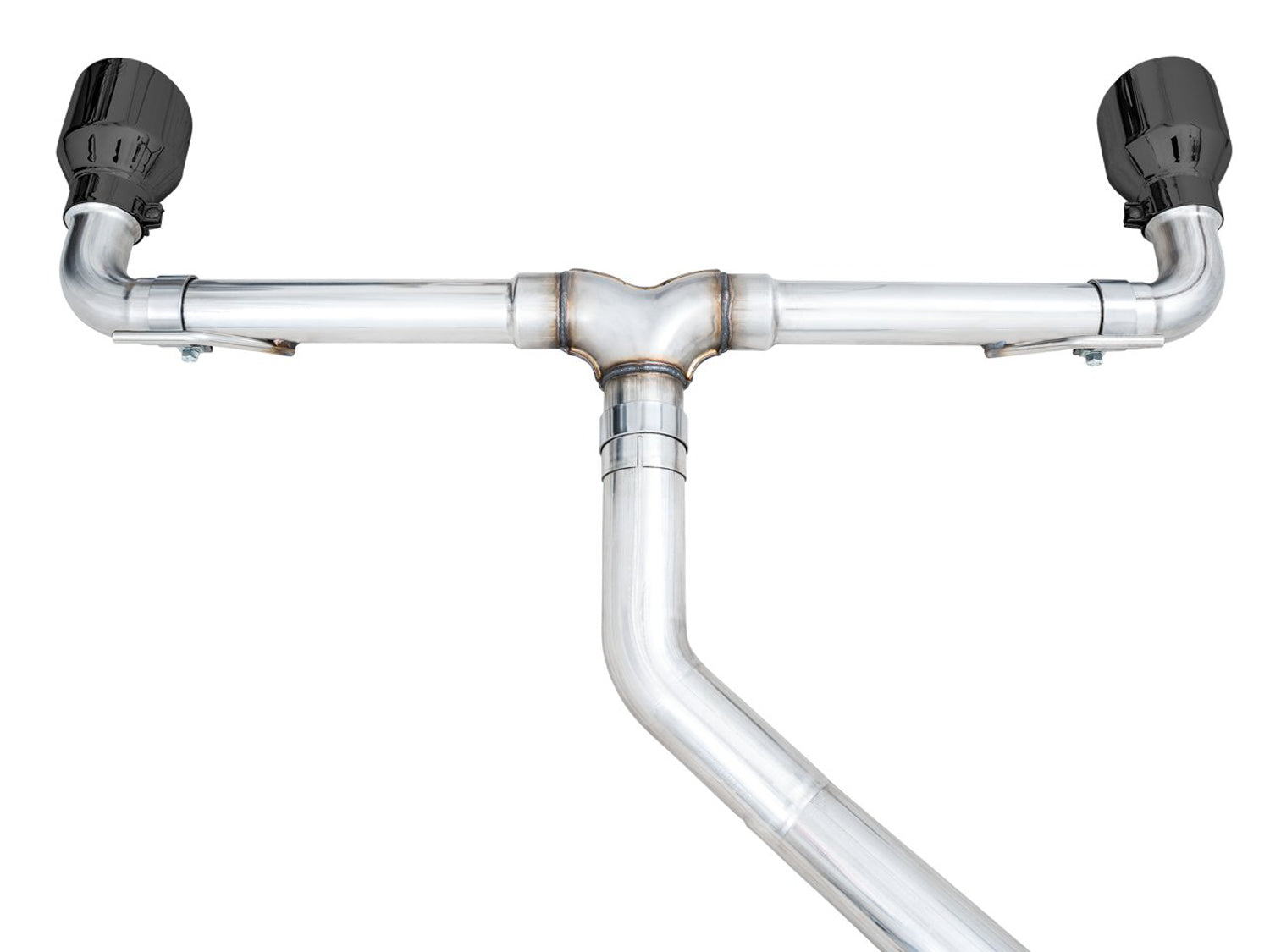 AWE Touring Edition rear section and T-split with two 5-inch Diamond Black tips