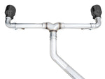 AWE Touring Edition rear section and T-split with two 5-inch Diamond Black tips