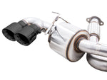 Detail of the C8 Touring Edition 180 Technology muffler with twin Diamond Black tips