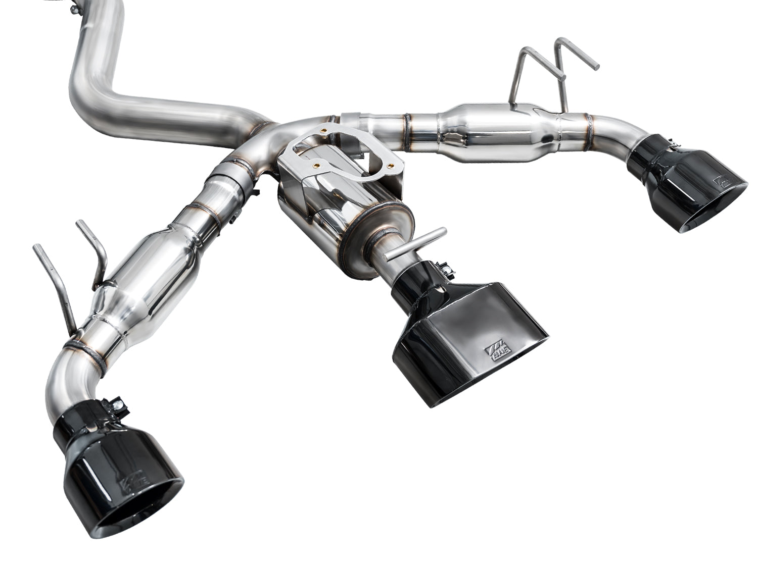 Rear angle of the Touring tri-merge with the Diamond Black 4.5 x 8-inch oval tip in the middle