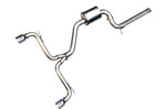 AWE Track Edition cat-back for Mk7 GTI, straight front pipe, mid-muffler and Chrome Silver tips