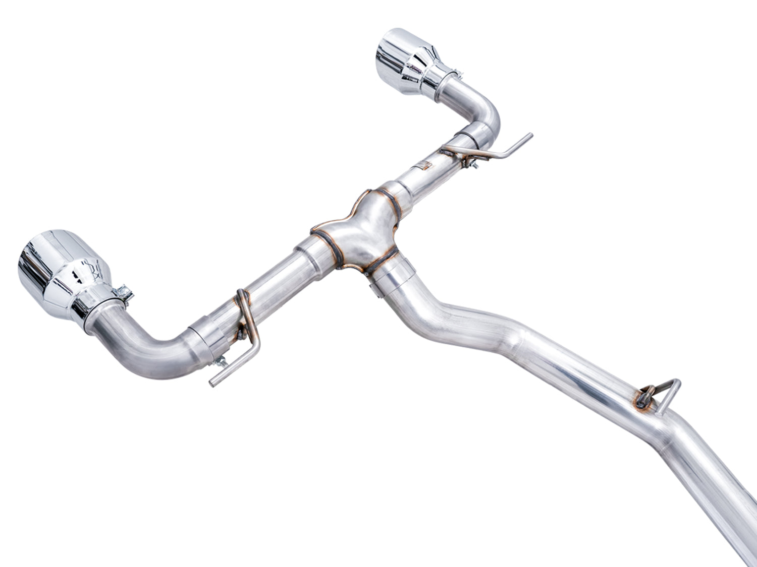 AWE Track Edition exhaust for Toyota 86, rear section without rear resonators, Chrome Silver tips