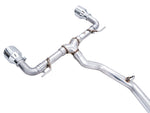 AWE Track Edition exhaust for Toyota 86, rear section without rear resonators, Chrome Silver tips