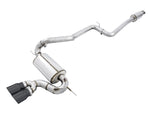 Resonated AWE Touring Edition Focus ST exhaust on white with twin Diamond Black tips