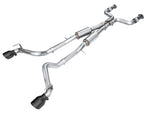 Nissan Z Track Edition exhaust on white ending in dual Diamond Black slash-cut tips