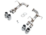 AWE Track Edition WRX axle-back kit: two pipe sections, gaskets, hardware and four tips