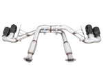 Front view of the AWE C8 Track Edition layout with Diamond Black tips