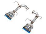 AWE Track Edition axle-back for the 2022+ WRX with Vapor Blue slash-cut tips