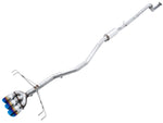 AWE Track Edition exhaust for the FL5 with Vapor Blue triple tips, full length on white
