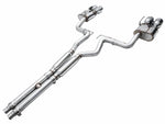 AWE S550 Mach 1 SwitchPath system with chrome tips, side view