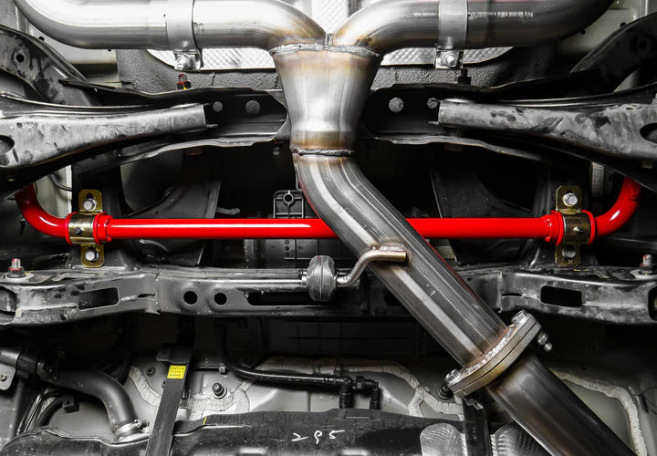 white view of Stillen Rear Sway Bar for Hyundai Elantra N & N Line 2022-2023 fitted inside a car