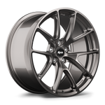 Gunmetal finished alloy wheel with Y-spoke design, five bolt holes, and center cap on white background - APEX Wheels wheel for 19x9.5 ET33 5x114.3 - Anthracite