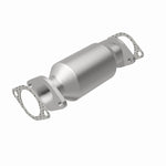 MagnaFlow 5421708 carb direct-fit catalytic converter, rear view of the turntable spin