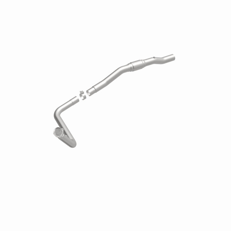 MagnaFlow 24223 hm grade direct-fit catalytic converter, front three-quarter view of the turntable spin