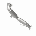 MagnaFlow 21-478 oem grade direct-fit catalytic converter, rear view of the turntable spin