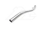 A top view of Fi EXHAUST Valvetronic Cat-Back System for BMW G20 / G21 320i B48 2019+ downpipe with white background