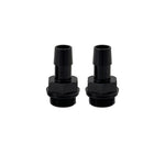 Mishimoto 2pcs. M20x1.5 1/2in Aluminum Catch Can Fittings - Black
