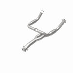 MagnaFlow 4551644 carb direct-fit catalytic converter, rear view of the turntable spin