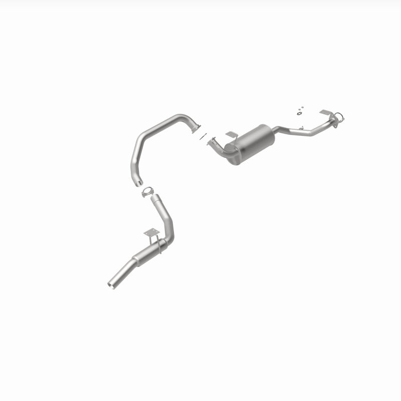 BRExhaust 106-0165 direct-fit exhaust kit, rear view of the turntable spin
