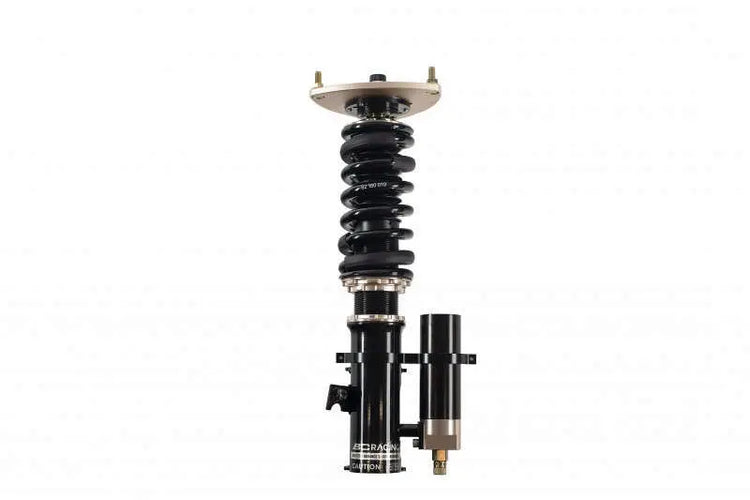 A front view of BC Racing ER Series Fork-style Rear Coilovers (DC2) for Acura Integra 1997-2001 with white background