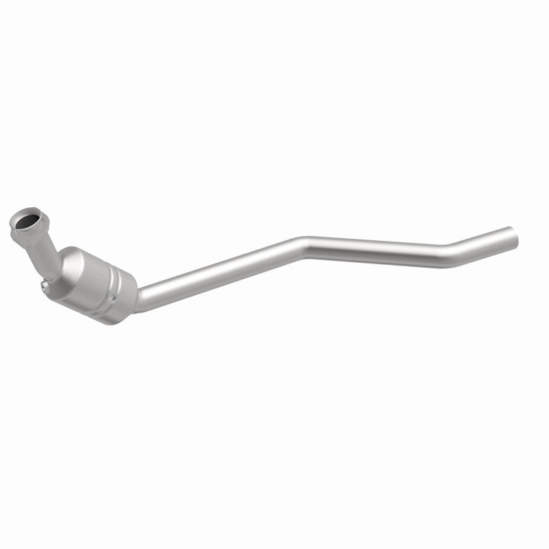 MagnaFlow 5461225 carb direct-fit catalytic converter, front three-quarter view of the turntable spin