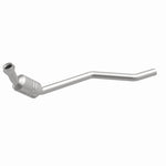 MagnaFlow 5461225 carb direct-fit catalytic converter, front three-quarter view of the turntable spin