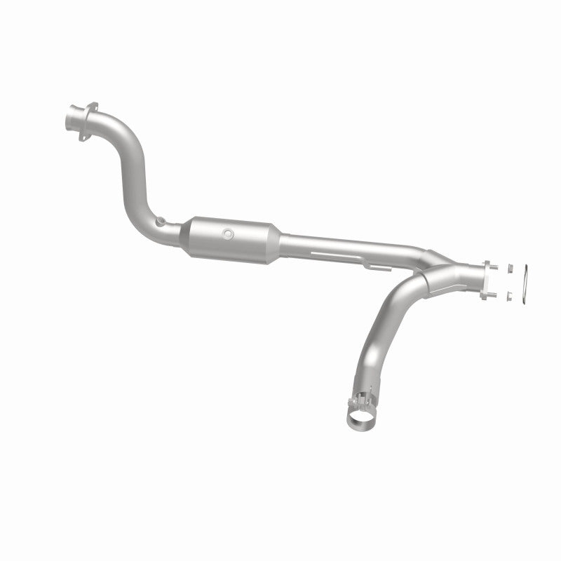MagnaFlow 5451652 carb direct-fit catalytic converter, side view of the turntable spin