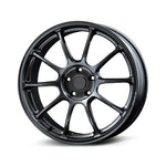 RAYS manufacturer illustration of ZE40 M-Spec in Diamond Dark Gunmetal for 18x9.5 5x120 +39 mm listing; wheel on white background