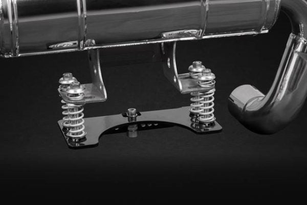 wide view of Capristo Bracket Kit – Replacement Only for Ferrari 360 Coupe / Spider 1999-2005 with black background