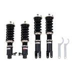 A front view of BC Racing BR Series Fork-style Rear Coilovers (EG6/EH) for Honda Civic CX 1992-1996 with white background