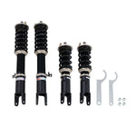 A front view of BC Racing BR Series Coilovers (AP1/AP2) for Honda S2000 2000-2009 with white background