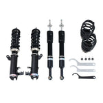 A front view of BC Racing BR Series Coilovers (GE) for Honda Fit 2009-2013 with white background