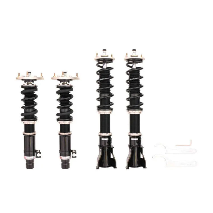 A front view of BC Racing BR Series Coilovers (SB/SG) for Honda Civic 1200 / CVCC 1975-1979 with white background