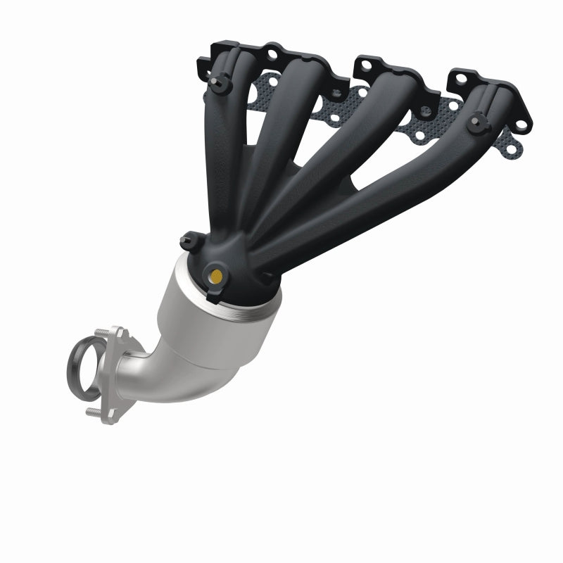 MagnaFlow 4583327 carb manifold converter, opposite rear three-quarter view of the turntable spin