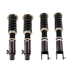 A front view of BC Racing BR Series Coilovers (UA8/UA9) for Acura TL 2009-2014 with white background