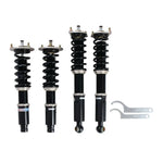 A front view of BC Racing BR Series Coilovers (D31A/D32A/D33A/EC5W/EC5A) for Mitsubishi Eclipse 1995-1999 with white background