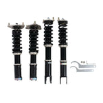 A front view of BC Racing BR Series Coilovers (CT9A) for Mitsubishi Lancer Evo 2003-2006 with white background