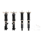 A front view of BC Racing BR Series Coilovers (D53A/D52/EA3A/EA8A) for Mitsubishi Eclipse / Galant 1999-2005 with white background