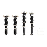 A front view of BC Racing BR Series Coilovers (E39A/E38A/E37A) for Mitsubishi Galant 1990-1992 with white background
