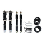 A front view of BC Racing BR Series Coilovers (AE86 (Weld In)) for Toyota Corolla Sport 1984-1987 with white background