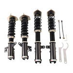 A front view of BC Racing BR Series Coilovers (ACV40) for Toyota Camry 2007-2011 with white background