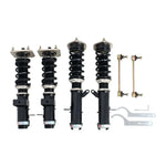 A front view of BC Racing BR Series Coilovers (AW11) for Toyota MR2 1987-1989 with white background