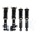 A front view of BC Racing BR Series Coilovers (A32) for Nissan Maxima 1995-1999 with white background