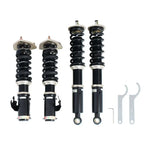 A front view of BC Racing BR Series Coilovers (A31/S13) for Nissan 240SX 1989-1994 with white background