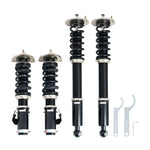 A front view of BC Racing BR Series Coilovers (S14) for Nissan 240SX 1995-1998 with white background