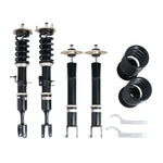 A front view of BC Racing BR Series Coilovers (V35 RWD) for Infiniti G35 2003-2007 with white background