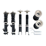A front view of BC Racing BR Series Coilovers (A34/L31) for Nissan Altima 2002-2006 with white background